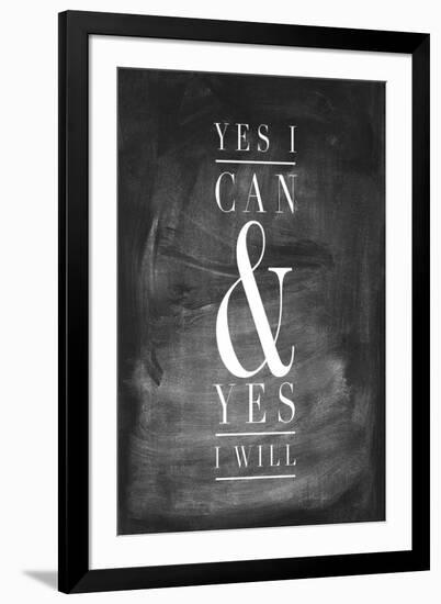 Chalk Type - Yes I Can-Stephanie Monahan-Framed Giclee Print