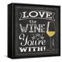 Chalk Wine 1-Melody Hogan-Framed Stretched Canvas