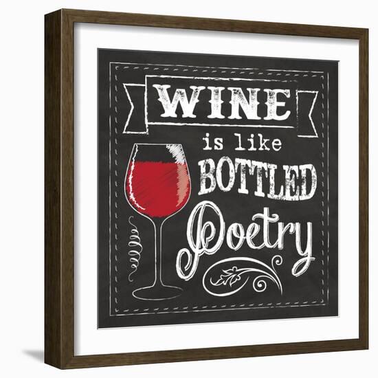 Chalk Wine 2-Melody Hogan-Framed Art Print