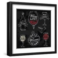 Chalk Wine-bioraven-Framed Art Print