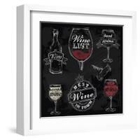 Chalk Wine-bioraven-Framed Art Print