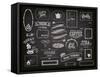 Chalkboard Ads, Including Frames, Banners, Swirls and Advertisements for Restaurant, Coffee Shop-LanaN.-Framed Stretched Canvas