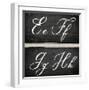 Chalkboard Alphabet - E-Tania Bello-Framed Giclee Print