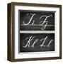 Chalkboard Alphabet - I-Tania Bello-Framed Giclee Print