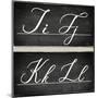 Chalkboard Alphabet - I-Tania Bello-Mounted Giclee Print