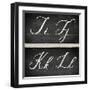 Chalkboard Alphabet - I-Tania Bello-Framed Giclee Print