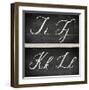 Chalkboard Alphabet - I-Tania Bello-Framed Giclee Print