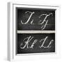 Chalkboard Alphabet - I-Tania Bello-Framed Giclee Print