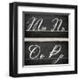 Chalkboard Alphabet - M-Tania Bello-Framed Giclee Print