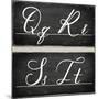 Chalkboard Alphabet - Q-Tania Bello-Mounted Giclee Print