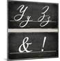 Chalkboard Alphabet - Y-Tania Bello-Mounted Giclee Print