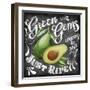 Chalkboard Avocado-Art Licensing Studio-Framed Giclee Print