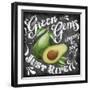 Chalkboard Avocado-Art Licensing Studio-Framed Giclee Print