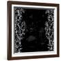 Chalkboard Border-klepsidra-Framed Art Print