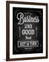 Chalkboard Business Lunch Poster, Typographic Design-Ozerina Anna-Framed Art Print