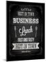 Chalkboard Business Lunch Poster, Typographic Design-Ozerina Anna-Mounted Art Print