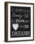 Chalkboard Cherish the Beauty-Tina Lavoie-Framed Giclee Print