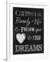 Chalkboard Cherish the Beauty-Tina Lavoie-Framed Giclee Print