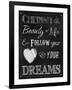 Chalkboard Cherish the Beauty-Tina Lavoie-Framed Giclee Print