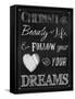 Chalkboard Cherish the Beauty-Tina Lavoie-Framed Stretched Canvas