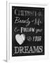 Chalkboard Cherish the Beauty-Tina Lavoie-Framed Giclee Print