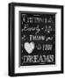 Chalkboard Cherish the Beauty-Tina Lavoie-Framed Giclee Print