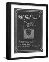 Chalkboard Cocktails I-Grace Popp-Framed Art Print