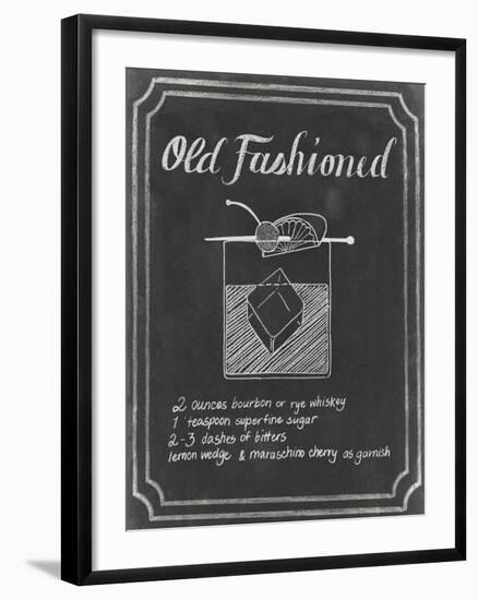 Chalkboard Cocktails I-Grace Popp-Framed Art Print