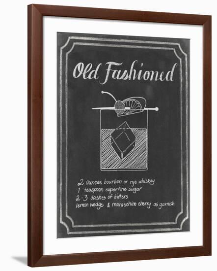 Chalkboard Cocktails I-Grace Popp-Framed Art Print