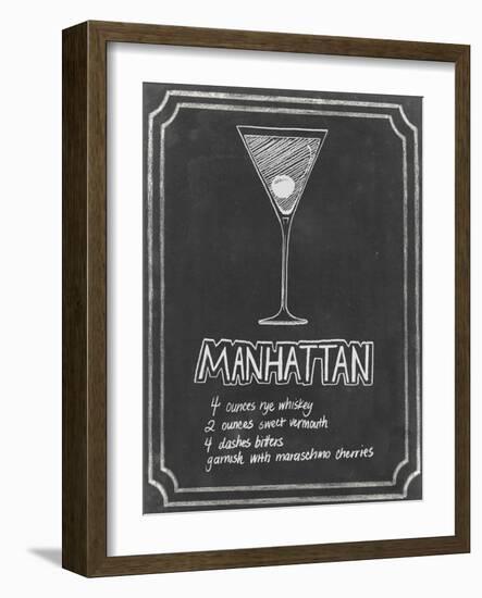 Chalkboard Cocktails II-Grace Popp-Framed Art Print