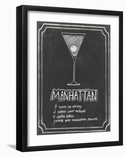 Chalkboard Cocktails II-Grace Popp-Framed Art Print