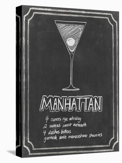 Chalkboard Cocktails II-Grace Popp-Stretched Canvas