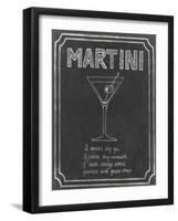 Chalkboard Cocktails III-Grace Popp-Framed Art Print