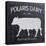 Chalkboard Cow-Stimson, Diane Stimson-Stretched Canvas