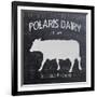 Chalkboard Cow-Stimson, Diane Stimson-Framed Art Print