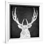 Chalkboard Elk-null-Framed Giclee Print