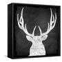 Chalkboard Elk-null-Framed Stretched Canvas