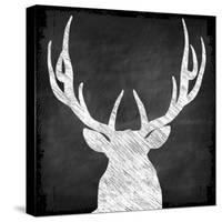 Chalkboard Elk-null-Stretched Canvas