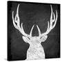 Chalkboard Elk-null-Stretched Canvas