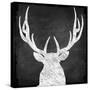 Chalkboard Elk-null-Stretched Canvas