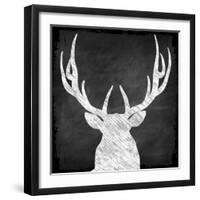 Chalkboard Elk-null-Framed Giclee Print