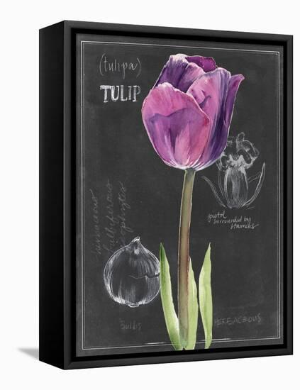 Chalkboard Flower IV-Jennifer Parker-Framed Stretched Canvas