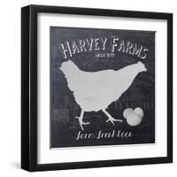 Chalkboard Hen-Stimson, Diane Stimson-Framed Art Print