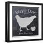 Chalkboard Hen-Stimson, Diane Stimson-Framed Art Print