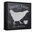 Chalkboard Hen-Stimson, Diane Stimson-Framed Stretched Canvas