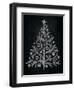 Chalkboard Holiday Trees II-Mary Urban-Framed Art Print