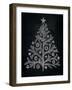 Chalkboard Holiday Trees II-Mary Urban-Framed Art Print