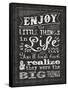 Chalkboard Life-Melody Hogan-Framed Stretched Canvas