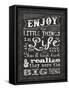 Chalkboard Life-Melody Hogan-Framed Stretched Canvas