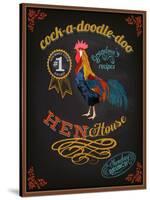 Chalkboard Poster for Chicken Restaurant-LanaN.-Stretched Canvas